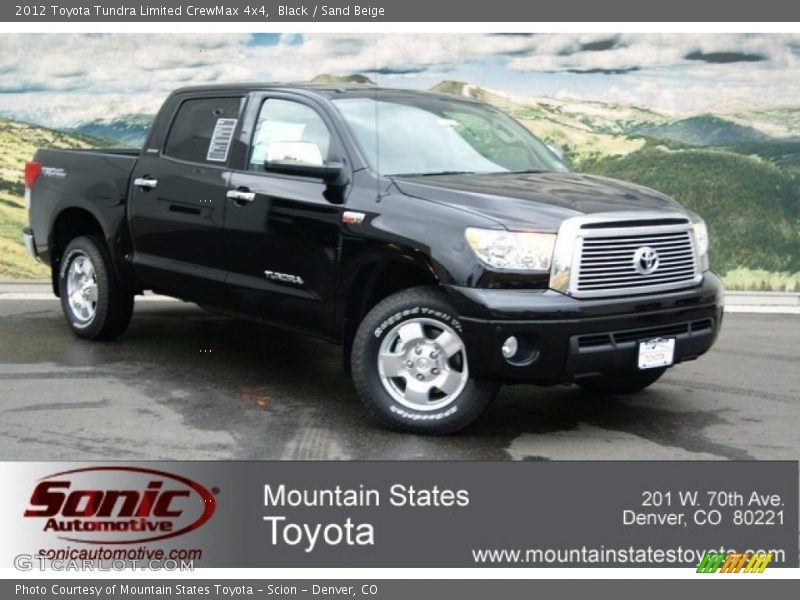 Black / Sand Beige 2012 Toyota Tundra Limited CrewMax 4x4