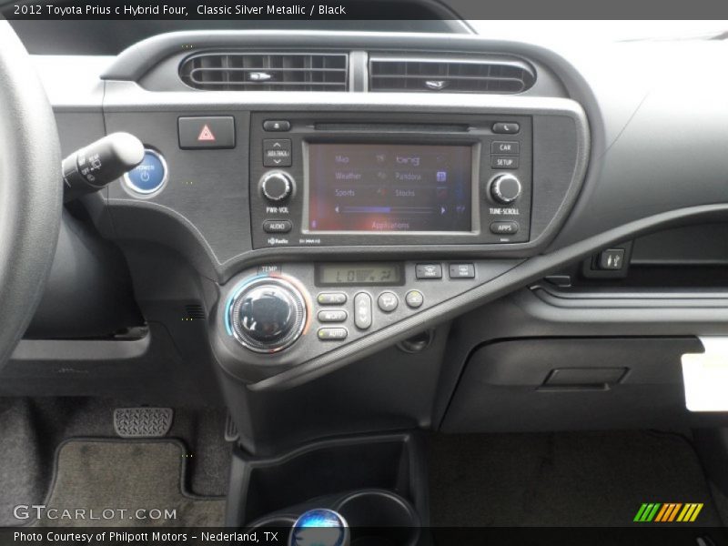 Controls of 2012 Prius c Hybrid Four