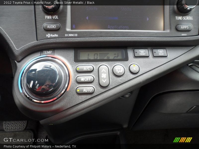 Controls of 2012 Prius c Hybrid Four