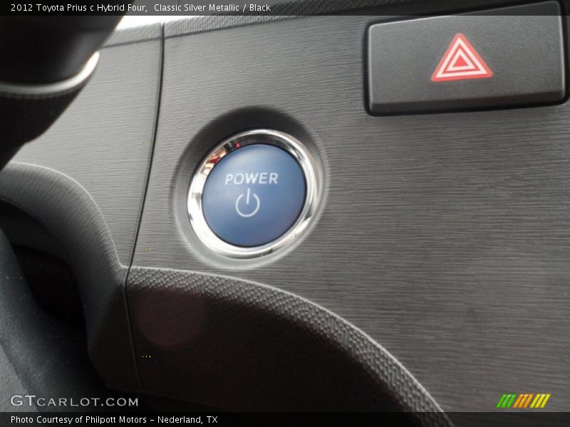 Classic Silver Metallic / Black 2012 Toyota Prius c Hybrid Four