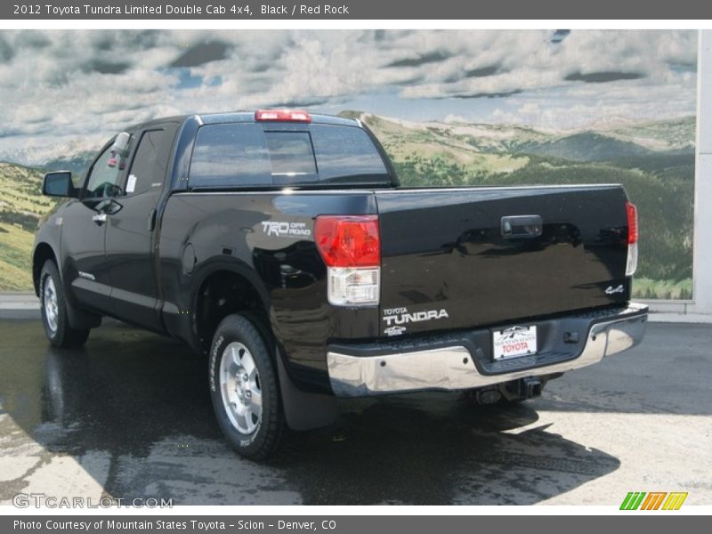 Black / Red Rock 2012 Toyota Tundra Limited Double Cab 4x4