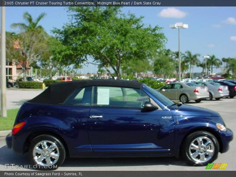 Midnight Blue Pearl / Dark Slate Gray 2005 Chrysler PT Cruiser Touring Turbo Convertible