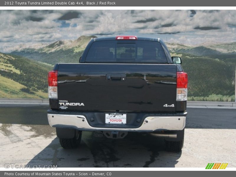 Black / Red Rock 2012 Toyota Tundra Limited Double Cab 4x4