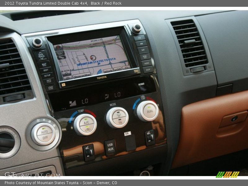 Black / Red Rock 2012 Toyota Tundra Limited Double Cab 4x4