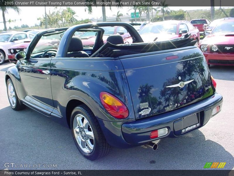 Midnight Blue Pearl / Dark Slate Gray 2005 Chrysler PT Cruiser Touring Turbo Convertible