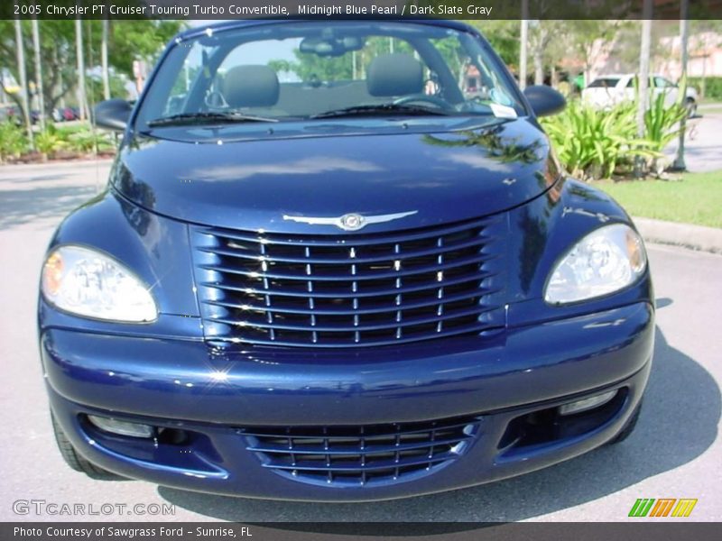 Midnight Blue Pearl / Dark Slate Gray 2005 Chrysler PT Cruiser Touring Turbo Convertible