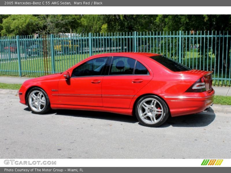 Mars Red / Black 2005 Mercedes-Benz C 55 AMG Sedan