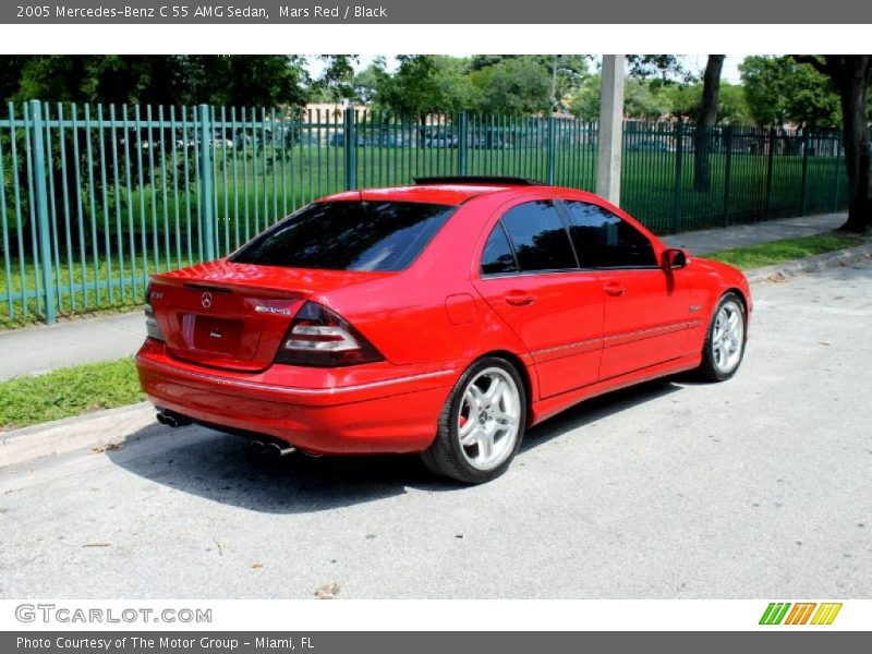 Mars Red / Black 2005 Mercedes-Benz C 55 AMG Sedan
