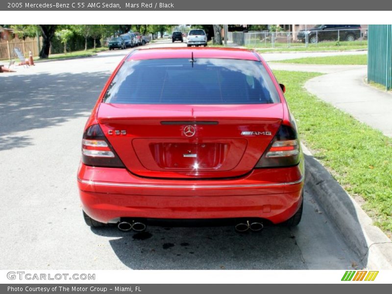 Mars Red / Black 2005 Mercedes-Benz C 55 AMG Sedan