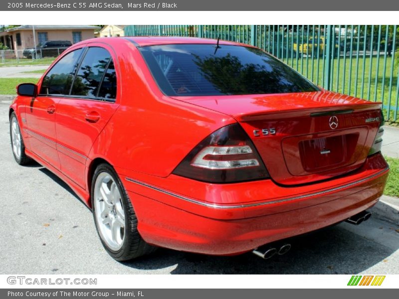 Mars Red / Black 2005 Mercedes-Benz C 55 AMG Sedan