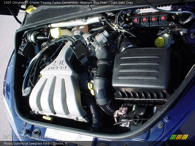 Midnight Blue Pearl / Dark Slate Gray 2005 Chrysler PT Cruiser Touring Turbo Convertible