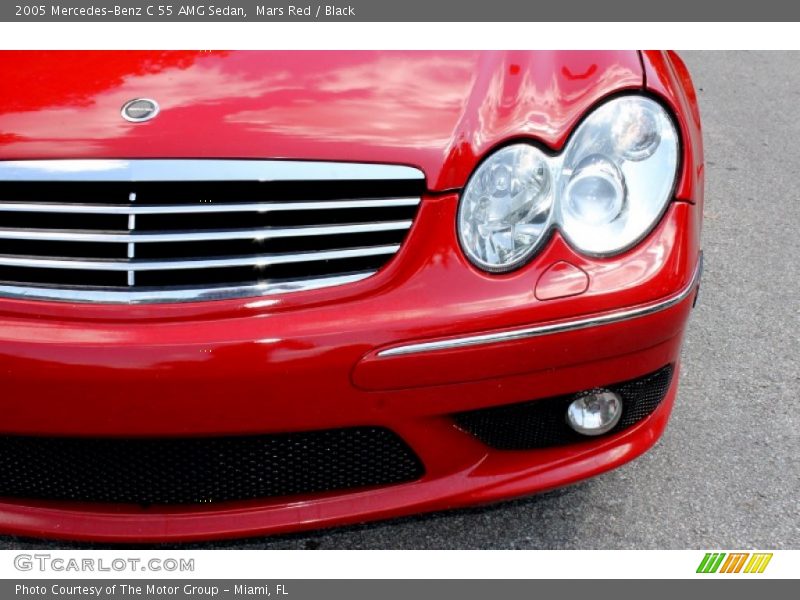 Mars Red / Black 2005 Mercedes-Benz C 55 AMG Sedan