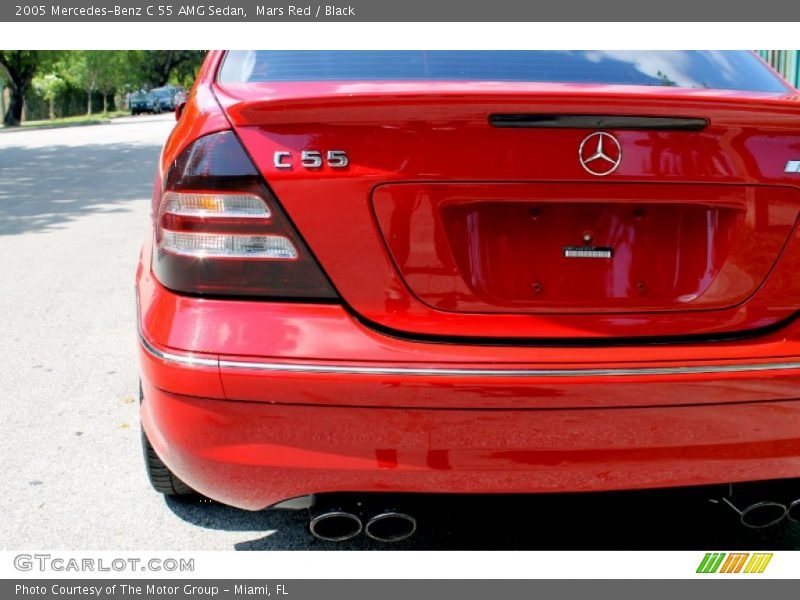 Mars Red / Black 2005 Mercedes-Benz C 55 AMG Sedan