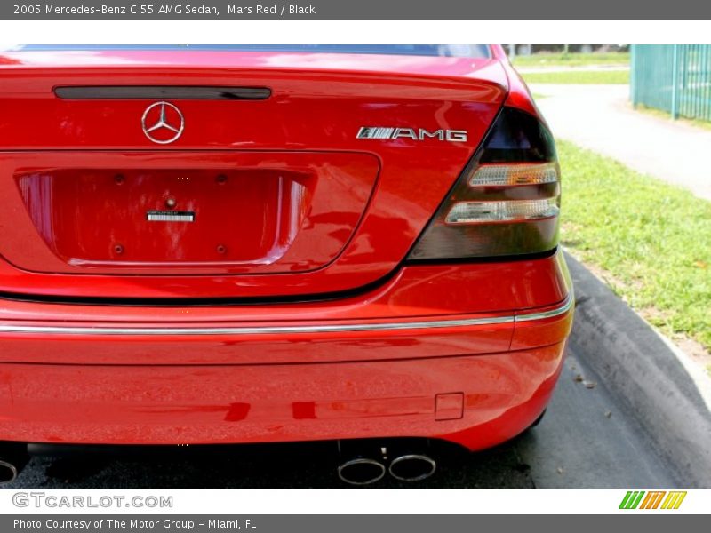 Mars Red / Black 2005 Mercedes-Benz C 55 AMG Sedan