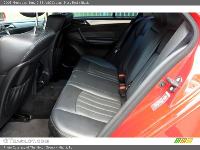 Mars Red / Black 2005 Mercedes-Benz C 55 AMG Sedan