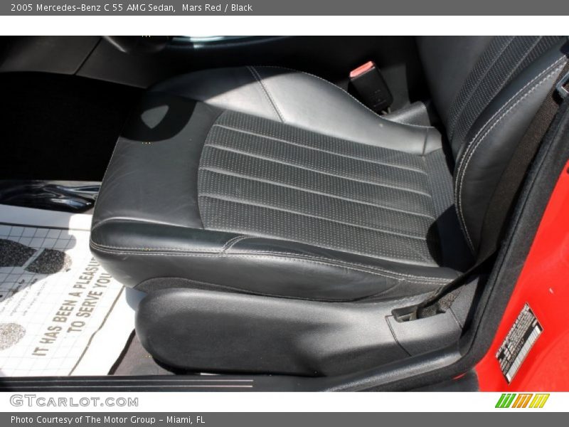 Mars Red / Black 2005 Mercedes-Benz C 55 AMG Sedan