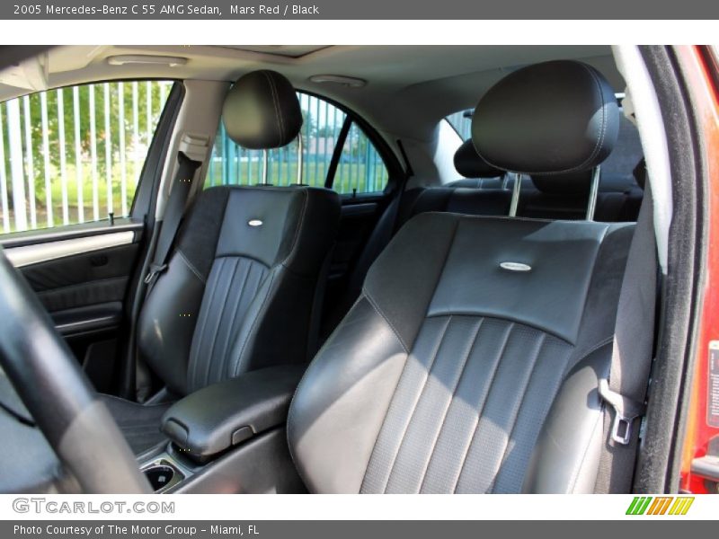 Mars Red / Black 2005 Mercedes-Benz C 55 AMG Sedan