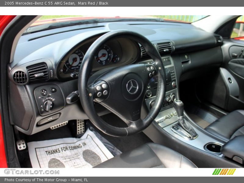 Mars Red / Black 2005 Mercedes-Benz C 55 AMG Sedan