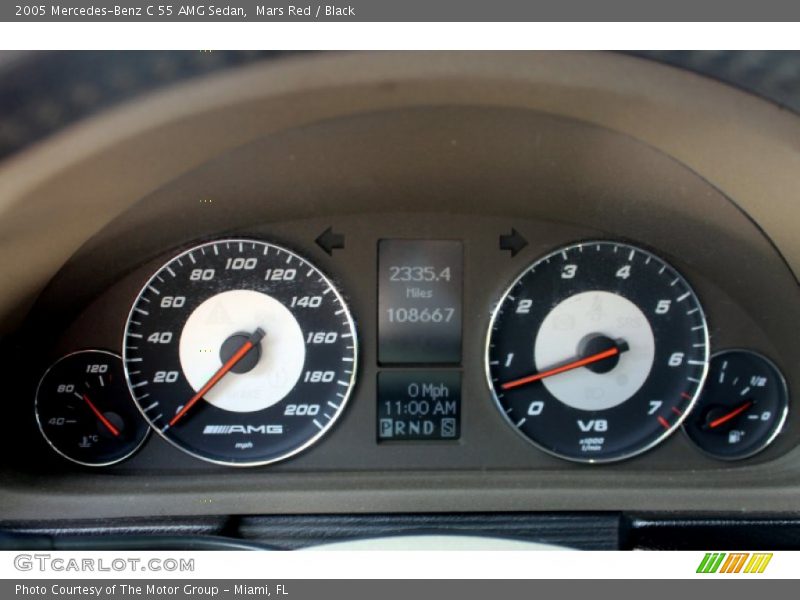  2005 C 55 AMG Sedan 55 AMG Sedan Gauges