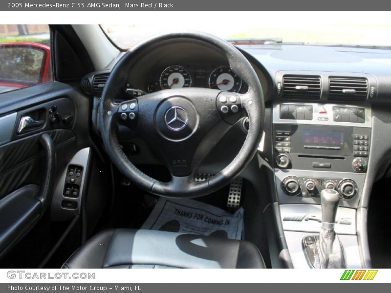 Mars Red / Black 2005 Mercedes-Benz C 55 AMG Sedan