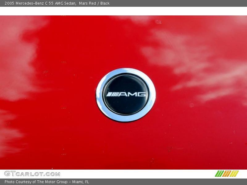 Mars Red / Black 2005 Mercedes-Benz C 55 AMG Sedan