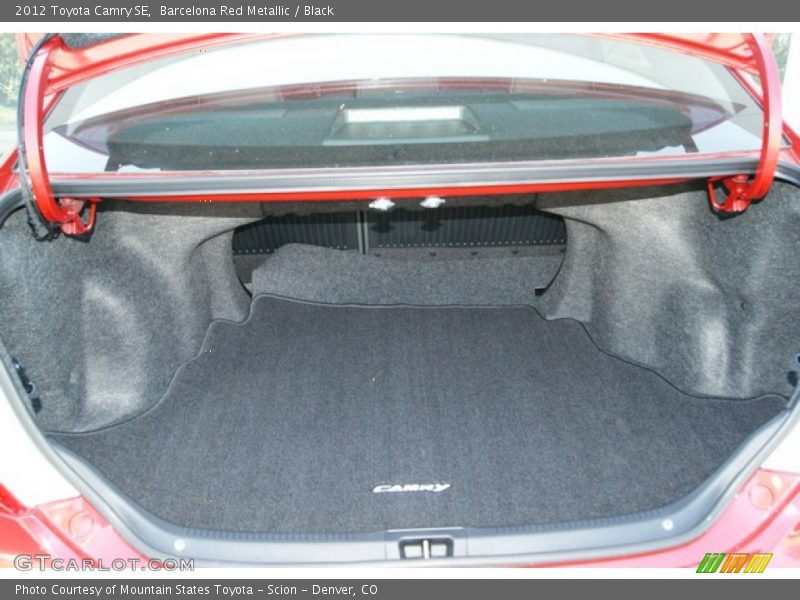 Barcelona Red Metallic / Black 2012 Toyota Camry SE