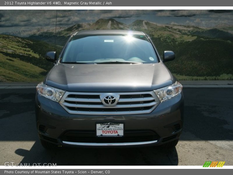 Magnetic Gray Metallic / Ash 2012 Toyota Highlander V6 4WD
