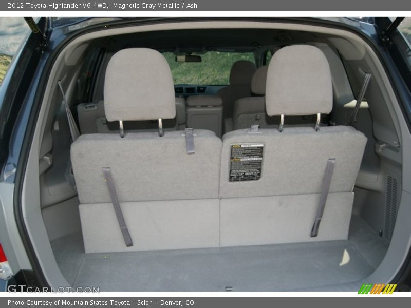 Magnetic Gray Metallic / Ash 2012 Toyota Highlander V6 4WD