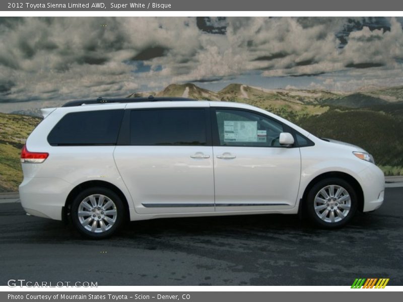 Super White / Bisque 2012 Toyota Sienna Limited AWD