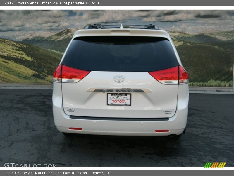 Super White / Bisque 2012 Toyota Sienna Limited AWD