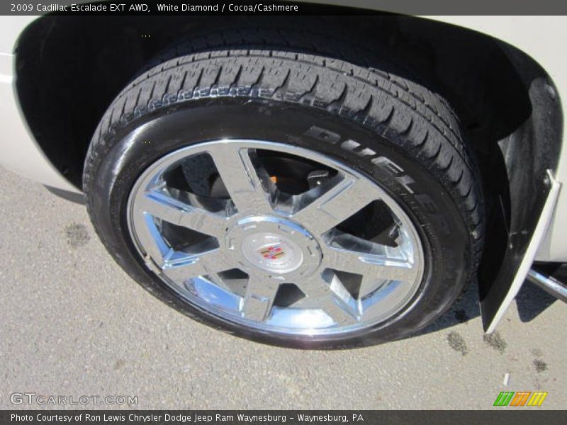 White Diamond / Cocoa/Cashmere 2009 Cadillac Escalade EXT AWD