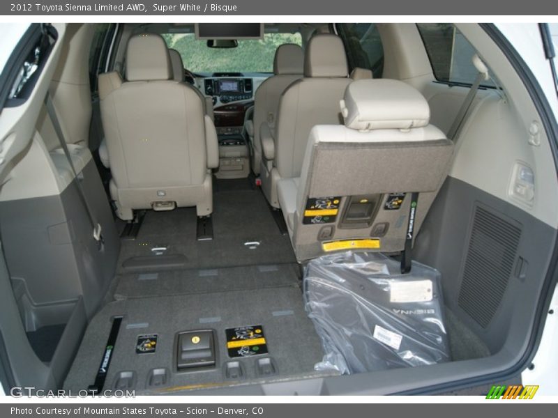 Super White / Bisque 2012 Toyota Sienna Limited AWD