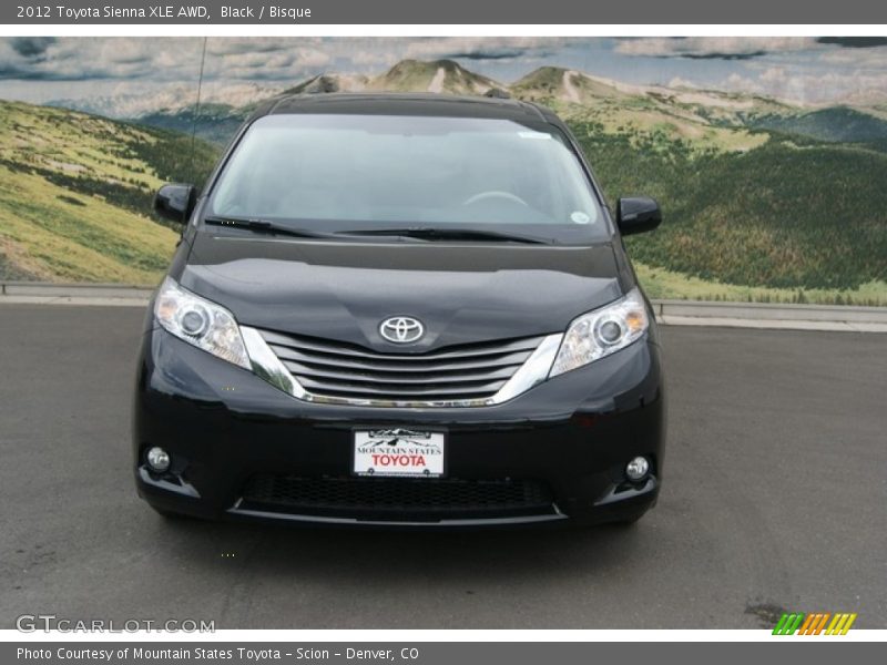 Black / Bisque 2012 Toyota Sienna XLE AWD