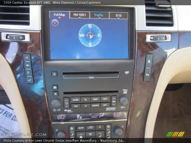 White Diamond / Cocoa/Cashmere 2009 Cadillac Escalade EXT AWD