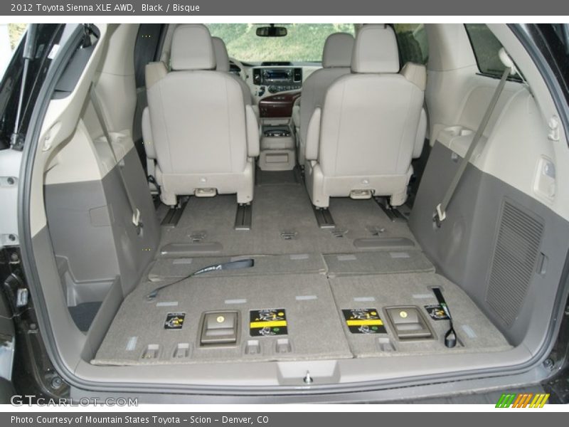 Black / Bisque 2012 Toyota Sienna XLE AWD