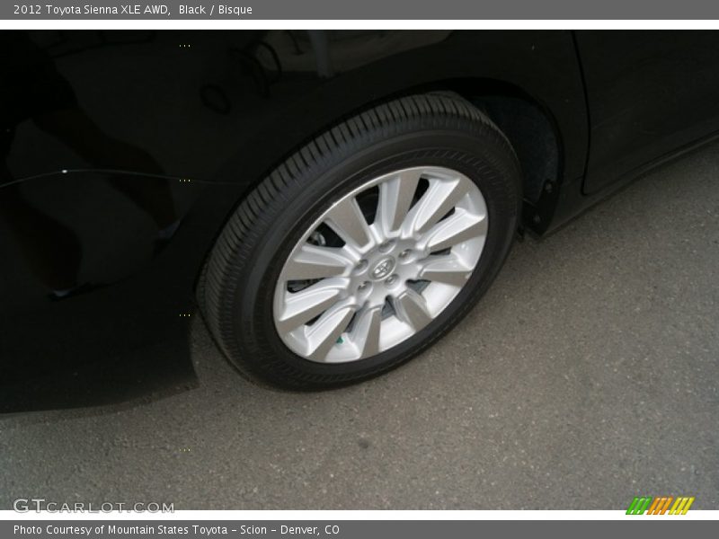 Black / Bisque 2012 Toyota Sienna XLE AWD