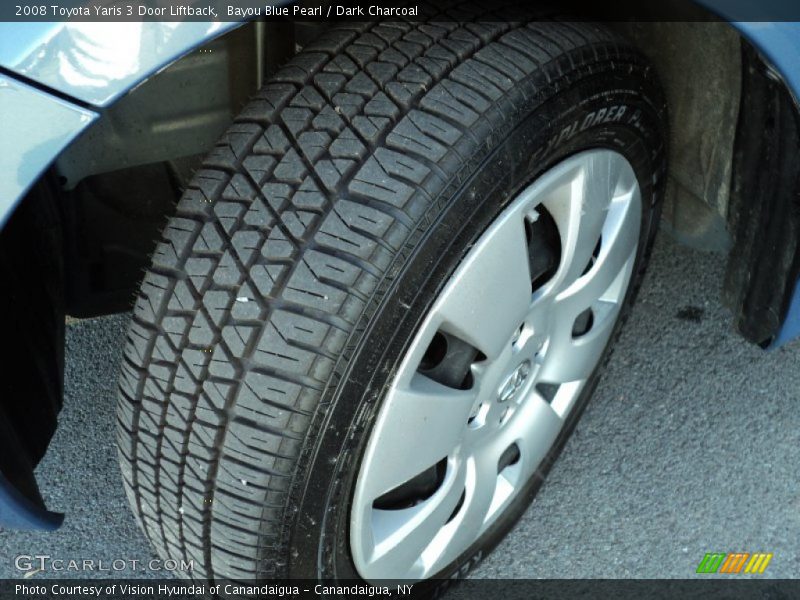 Bayou Blue Pearl / Dark Charcoal 2008 Toyota Yaris 3 Door Liftback