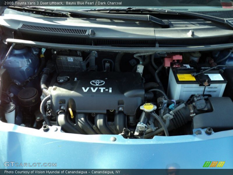 Bayou Blue Pearl / Dark Charcoal 2008 Toyota Yaris 3 Door Liftback