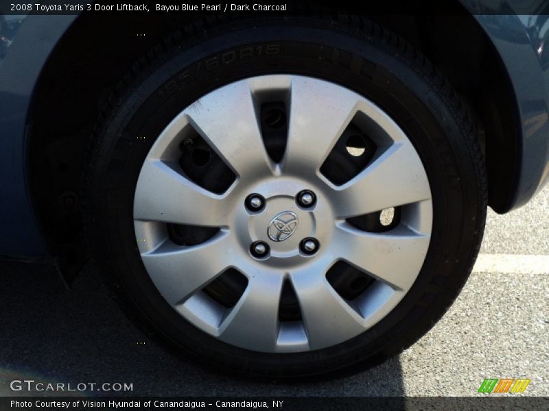 Bayou Blue Pearl / Dark Charcoal 2008 Toyota Yaris 3 Door Liftback