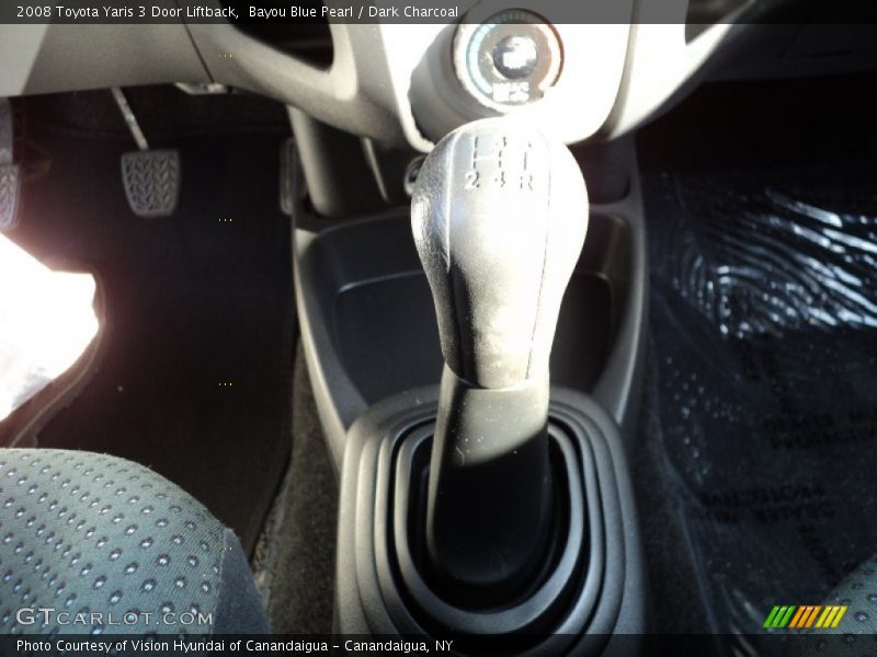 Bayou Blue Pearl / Dark Charcoal 2008 Toyota Yaris 3 Door Liftback