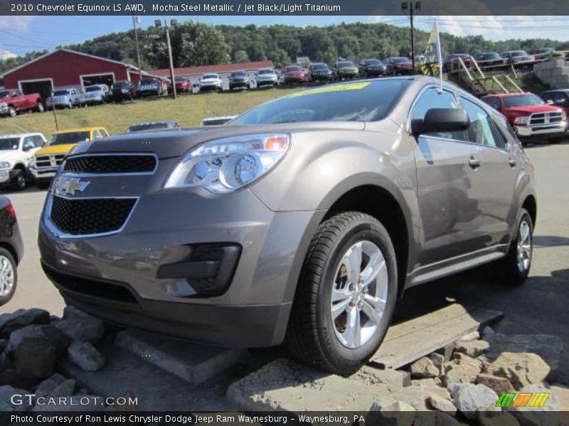 Mocha Steel Metallic / Jet Black/Light Titanium 2010 Chevrolet Equinox LS AWD