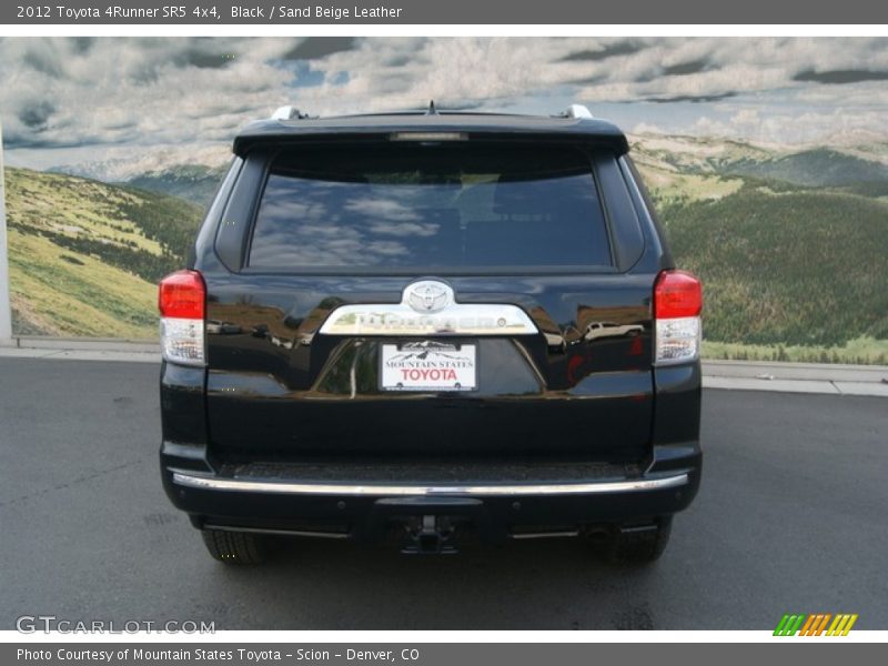 Black / Sand Beige Leather 2012 Toyota 4Runner SR5 4x4