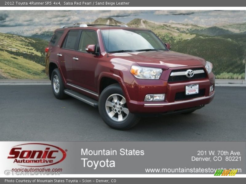 Salsa Red Pearl / Sand Beige Leather 2012 Toyota 4Runner SR5 4x4
