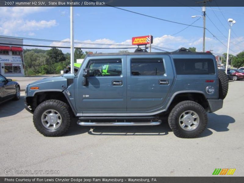 Slate Blue Metallic / Ebony Black 2007 Hummer H2 SUV