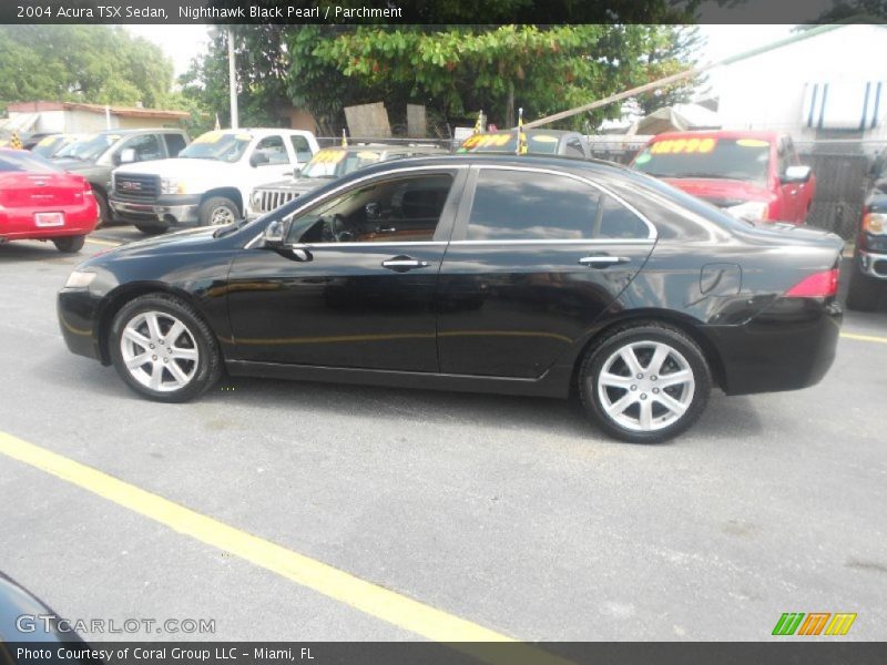 Nighthawk Black Pearl / Parchment 2004 Acura TSX Sedan