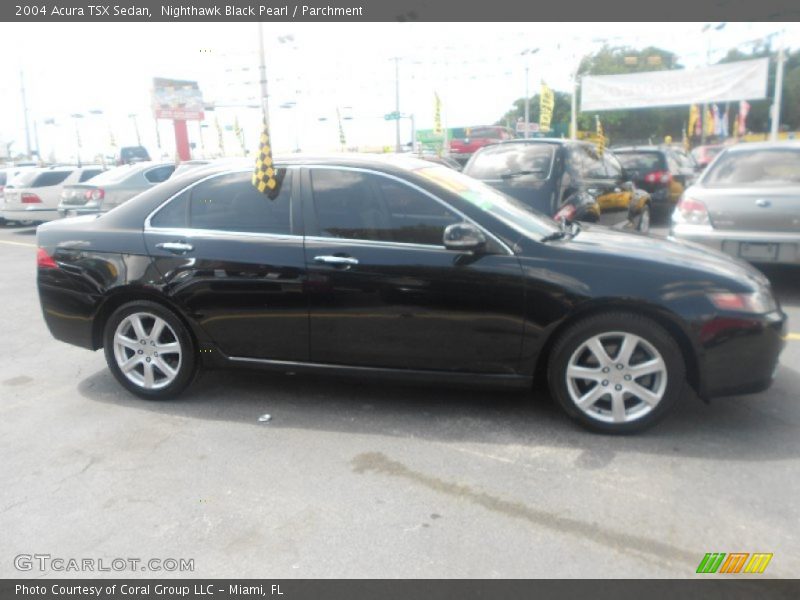 Nighthawk Black Pearl / Parchment 2004 Acura TSX Sedan