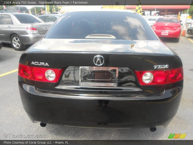 Nighthawk Black Pearl / Parchment 2004 Acura TSX Sedan