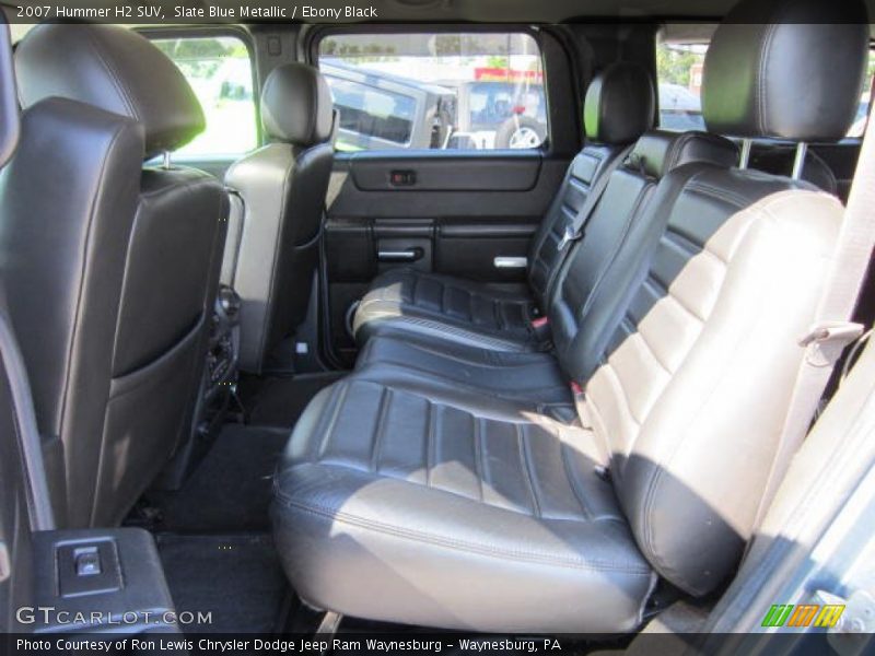 Rear Seat of 2007 H2 SUV
