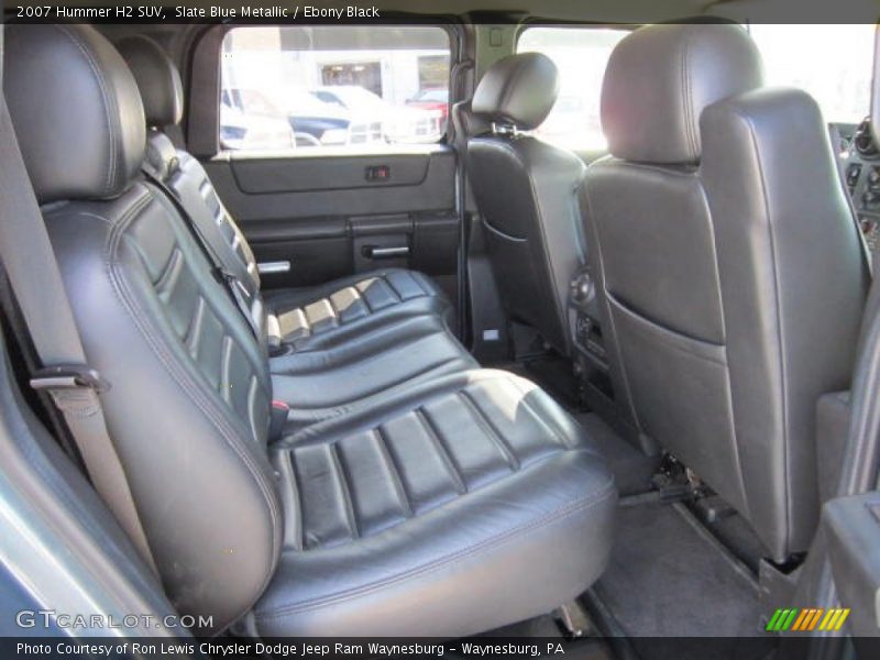  2007 H2 SUV Ebony Black Interior