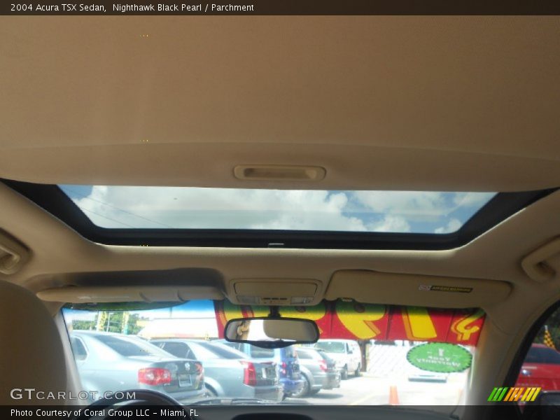 Nighthawk Black Pearl / Parchment 2004 Acura TSX Sedan
